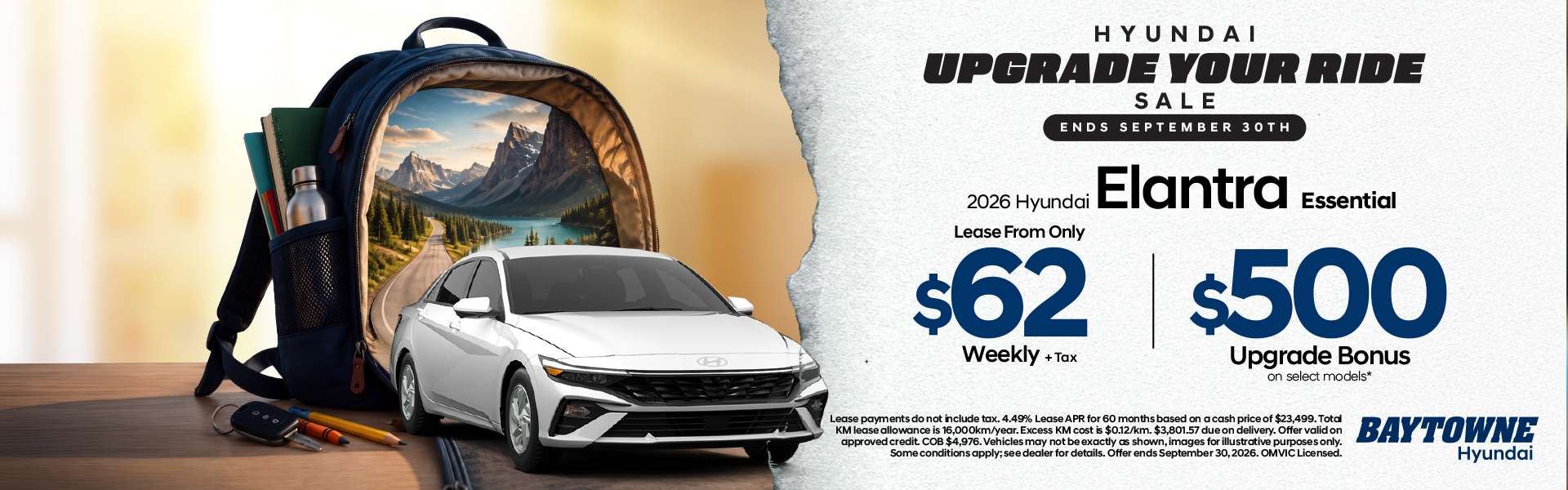 2026 Hyundai Elantra EssentialLease From Only $62 Weekly + Tax | $500 Hyundai Discount