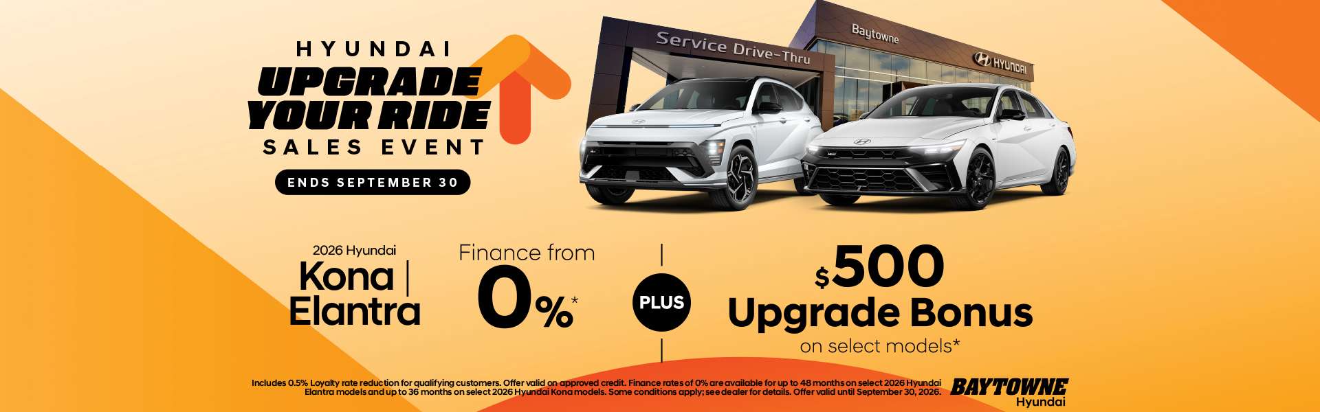 2026 Hyundai Kona and Elantra - Finance From 0% O.A.C.*