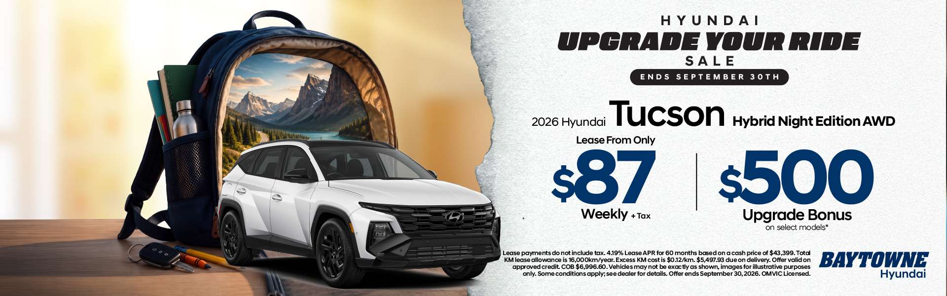 2026 Hyundai Tucson Hybrid Night Edition AWDLease From Only $87 Weekly + Tax | $500 Hyundai Discount
