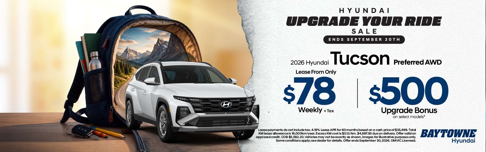 2026 Hyundai Tucson Preferred AWDLease From Only $78 Weekly + Tax | $500 Hyundai Discount