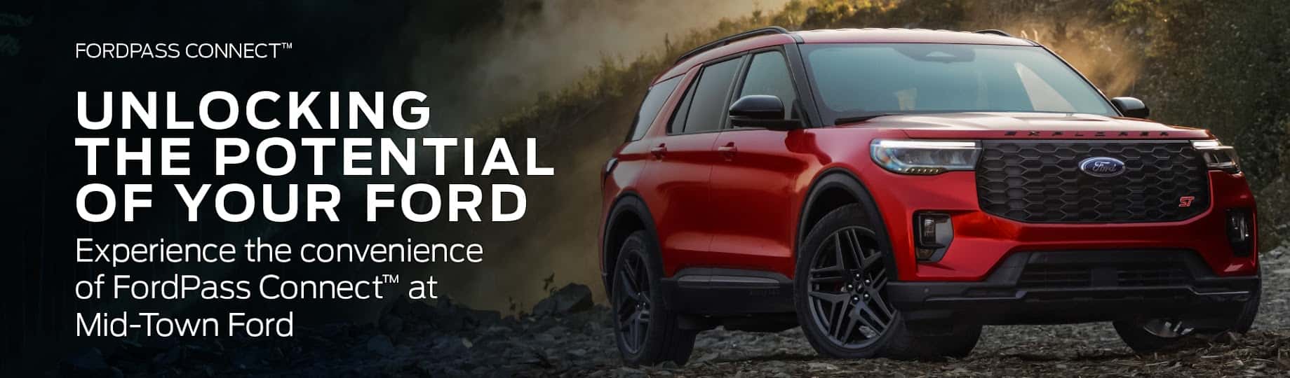 Ford Pass connect: Unlocking the potential of your ford. Experience the convenience of FordPass connect at Mid-Town Ford. Vehicle overview. Manage your ford. Enhanced Convenience. All-Electric Vehicle Owners.