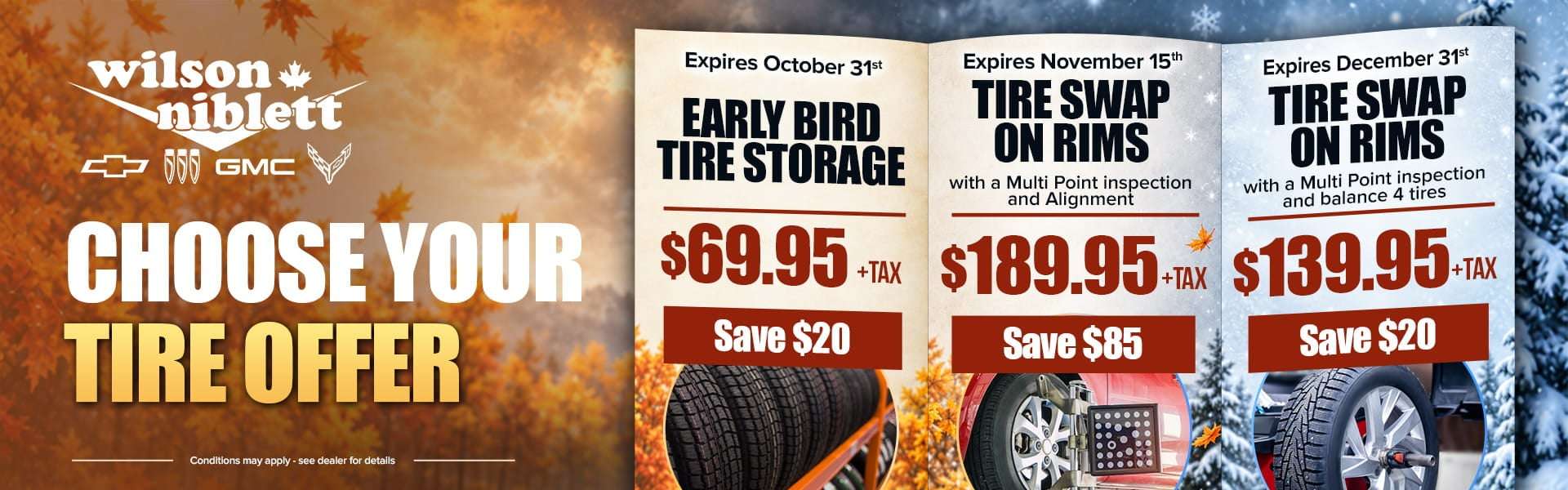 Richmond Hill Tire swap specials early bird tire swap