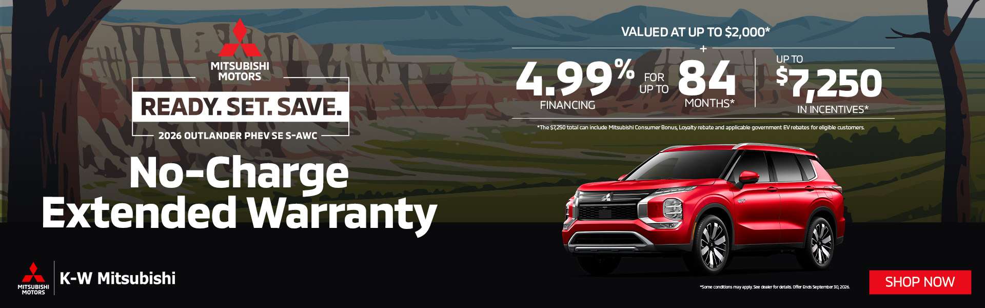 September Outlander PHEV Offer