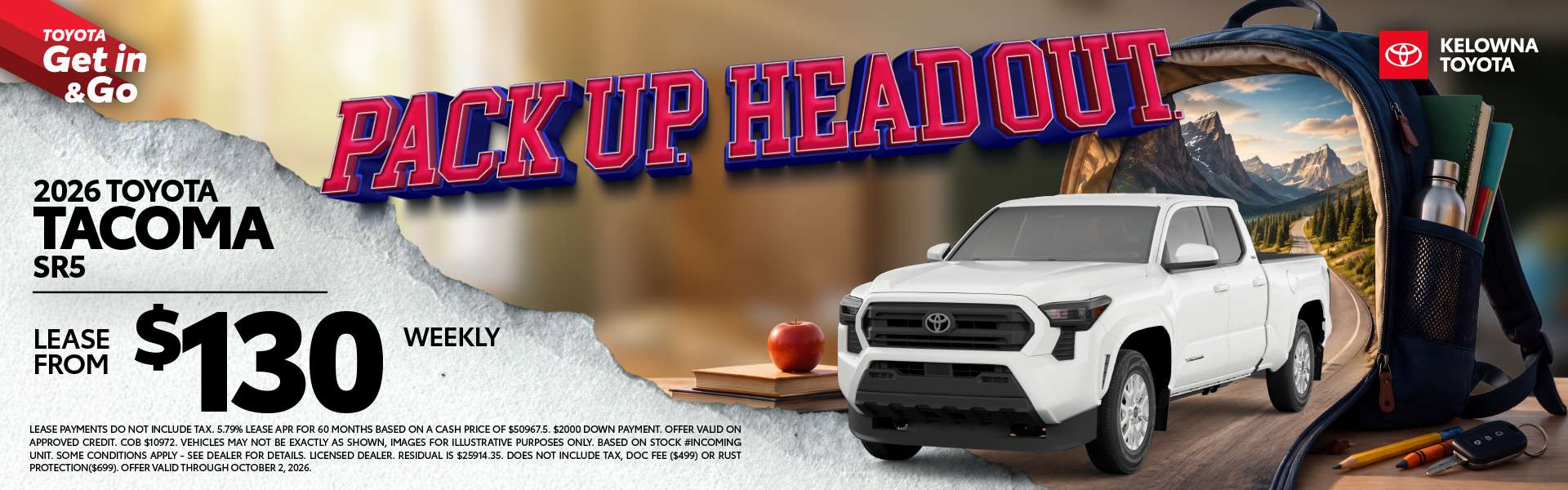 Tacoma September Offer