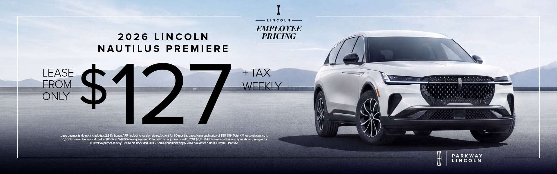 2026 Lincoln Nautilus employee Pricing