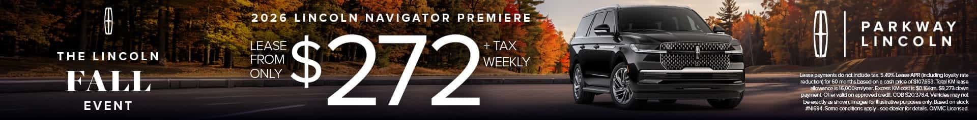 lincoln navigator low payments waterloo