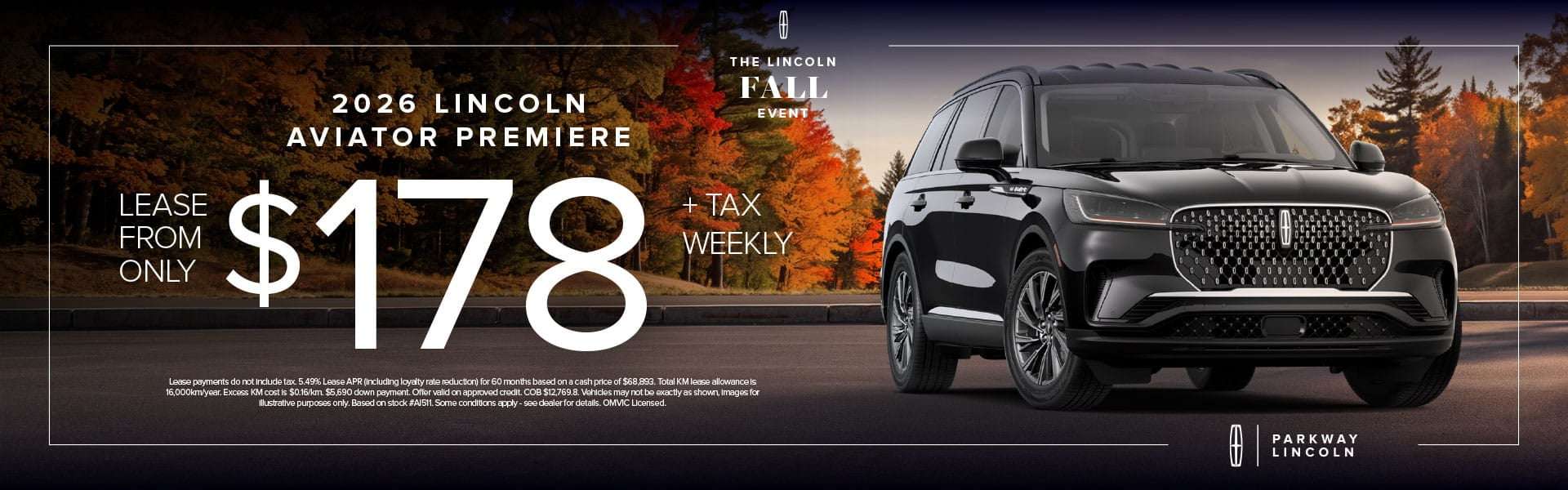 lincoln aviator low payments waterloo