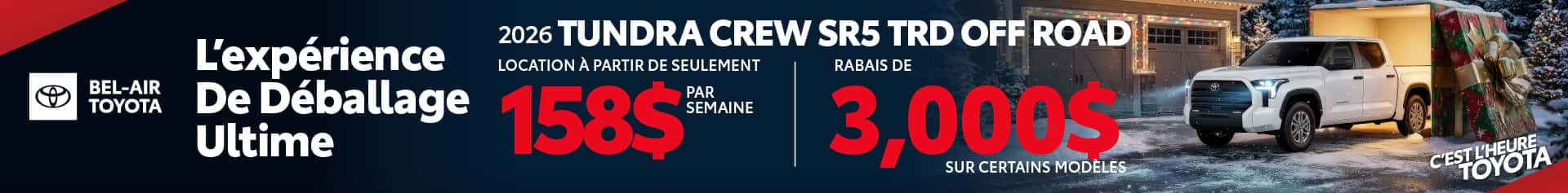 Toyota Tundra holiday special offer Ottawa