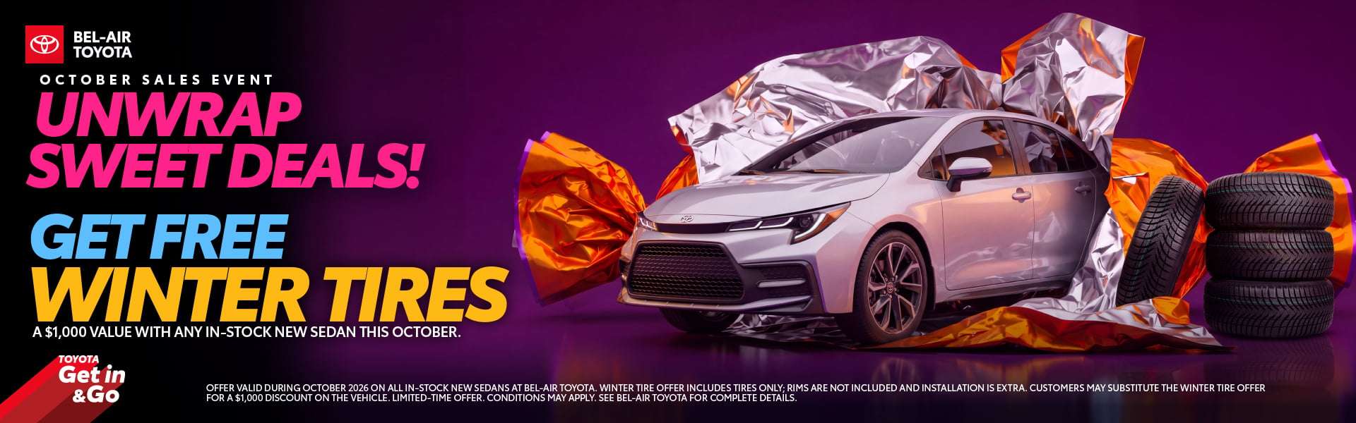 Get free winter tires with purchase of new Corolla 