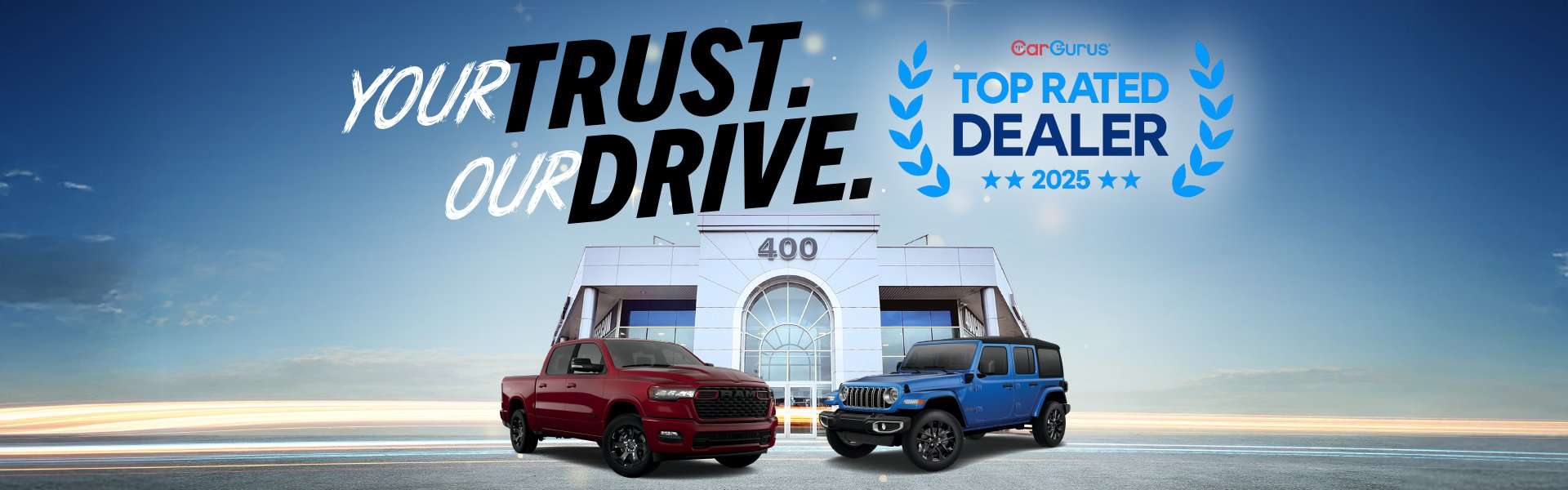 400 Chrysler Dodge Jeep Ram is CarGurus Top-Rated Dealer