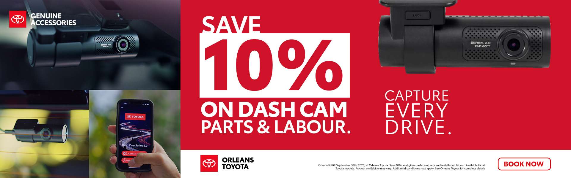 Toyota dash cam special in Ottawa