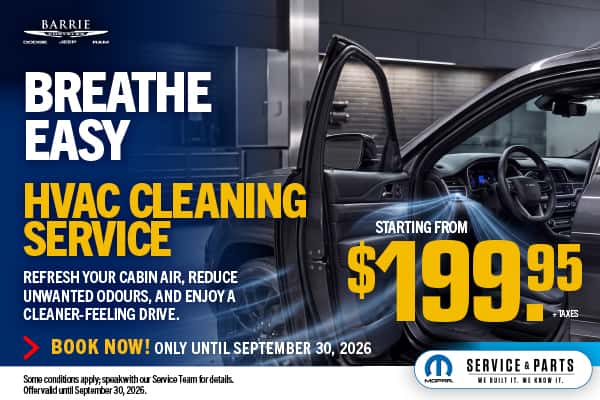 Breathe EasyHVAC Cleaning ServiceFor Only $199.95 + Taxes
