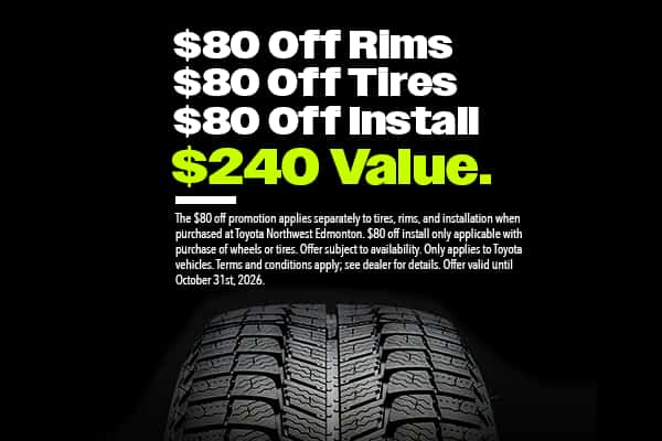 Winter Tires Special at Toyota Northwest Edmonton