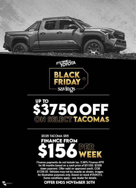 Get discount up to $3750 on Toyota Tacoma at Sherwood Park Toyota