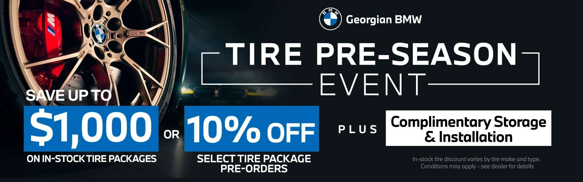 BMW tire orders Barrie Ontario