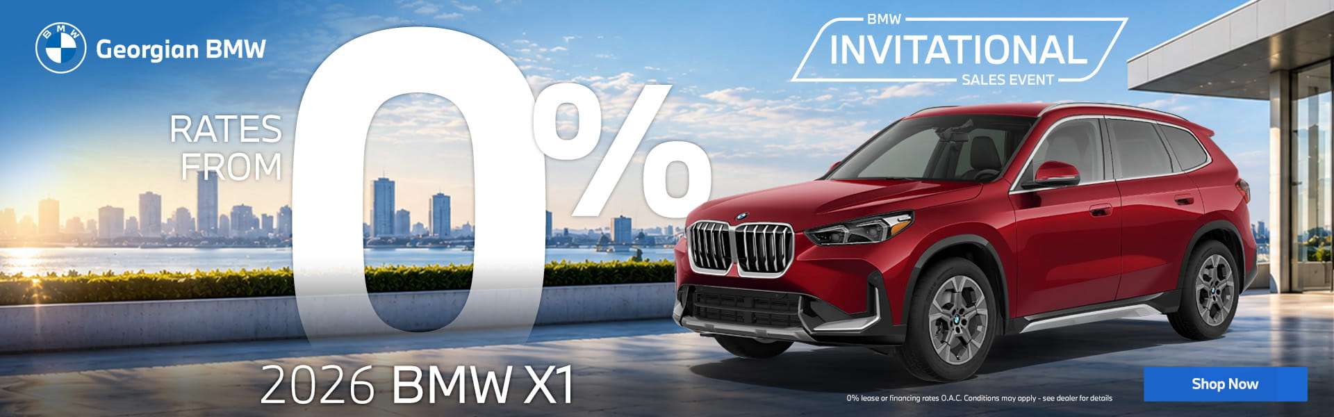 September 2026 BMW x1 0% rates