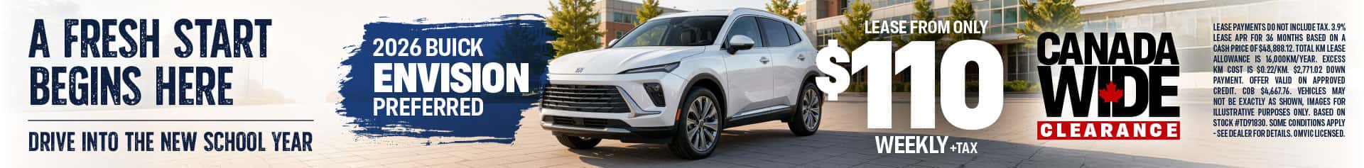 2026 Buick envision lease deal low APR