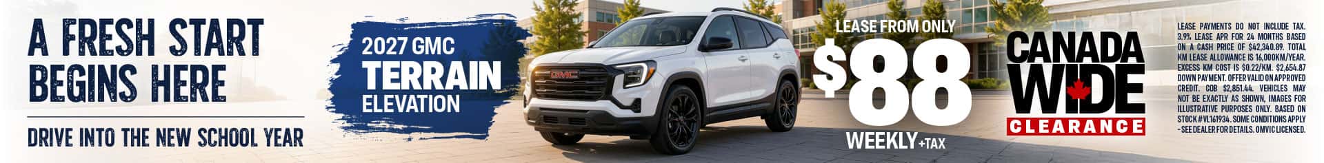 2026 GMC Sierra September leases