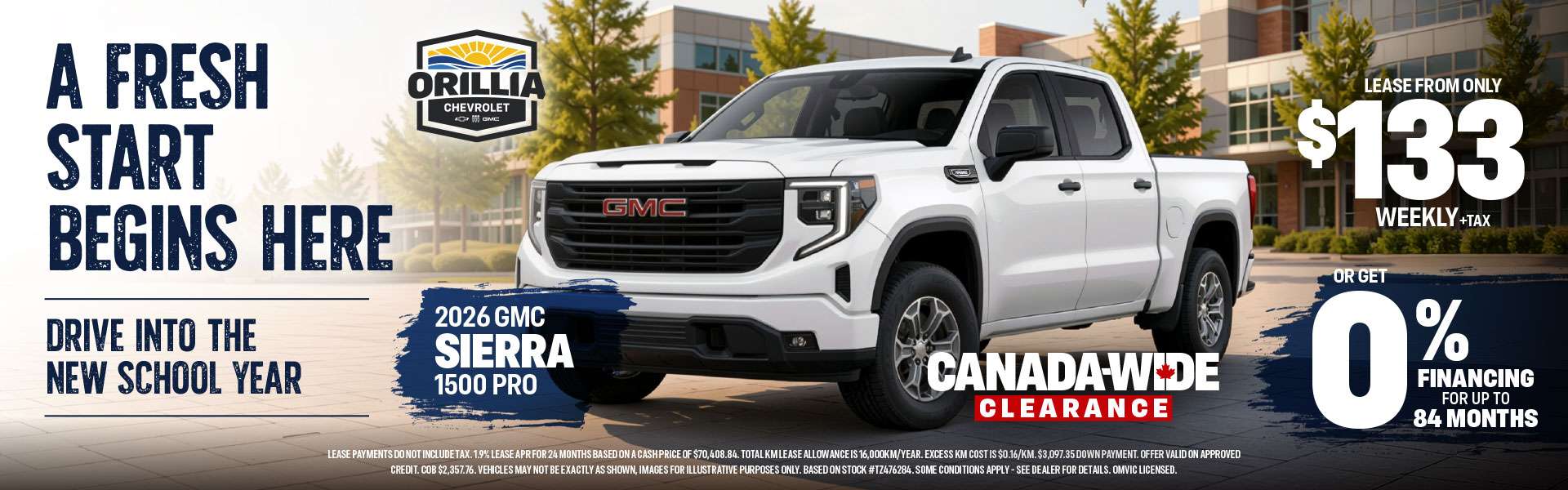 2026 GMC Sierra 0% September