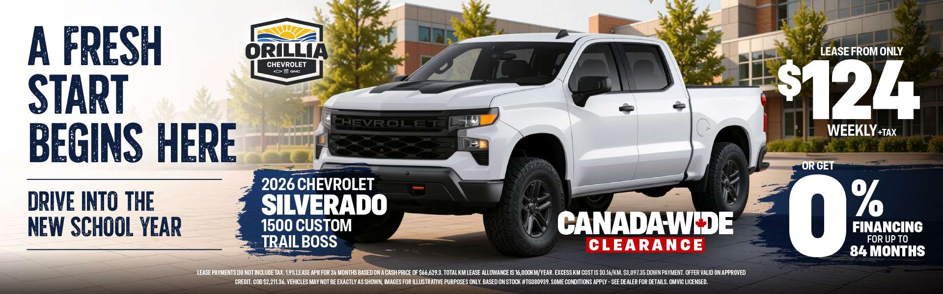 2026 Chevrolet silverado 0% September