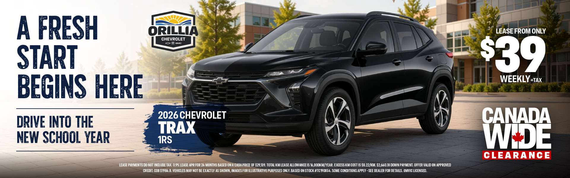 2026 Chevrolet trax September leases