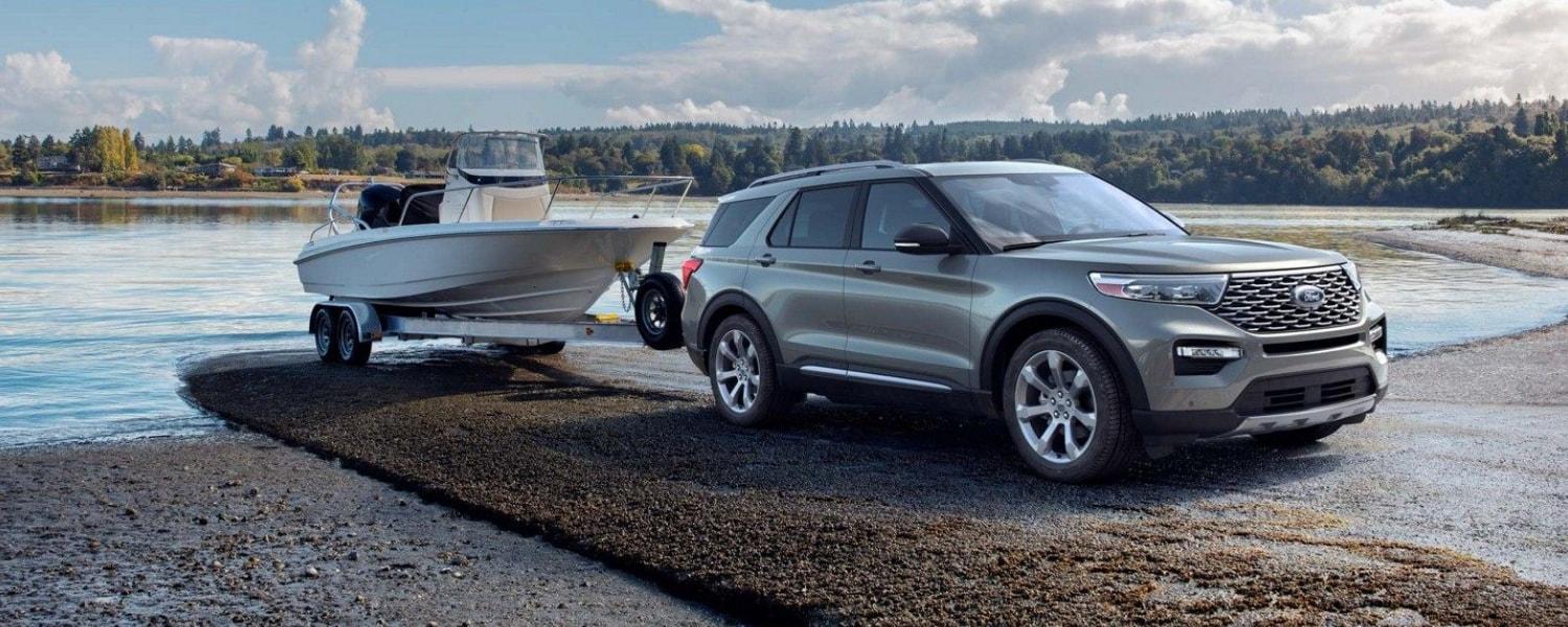 2020 Explorer towing a boat