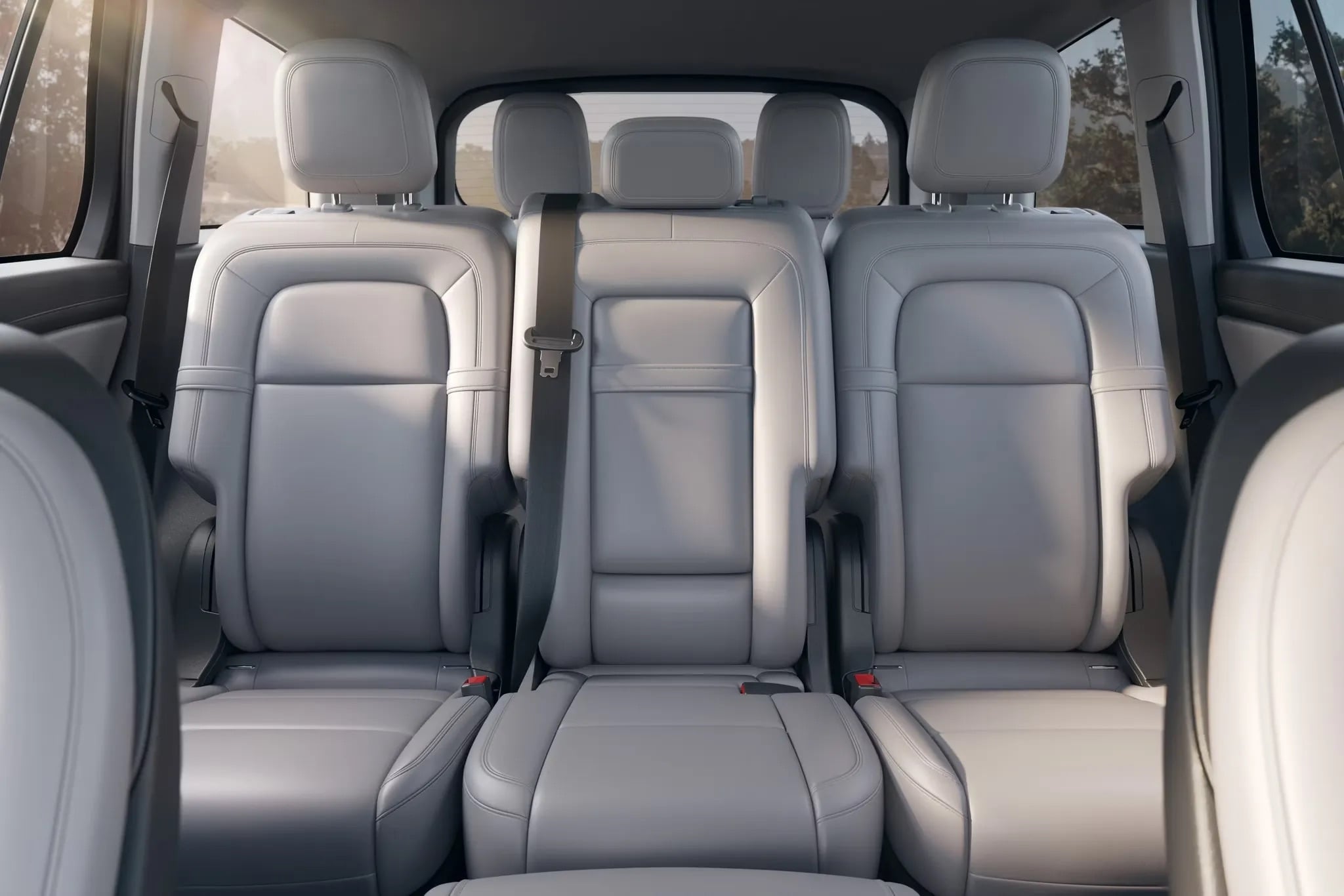 2026 Lincoln Aviator luxury rear passenger seating spacious three row interior