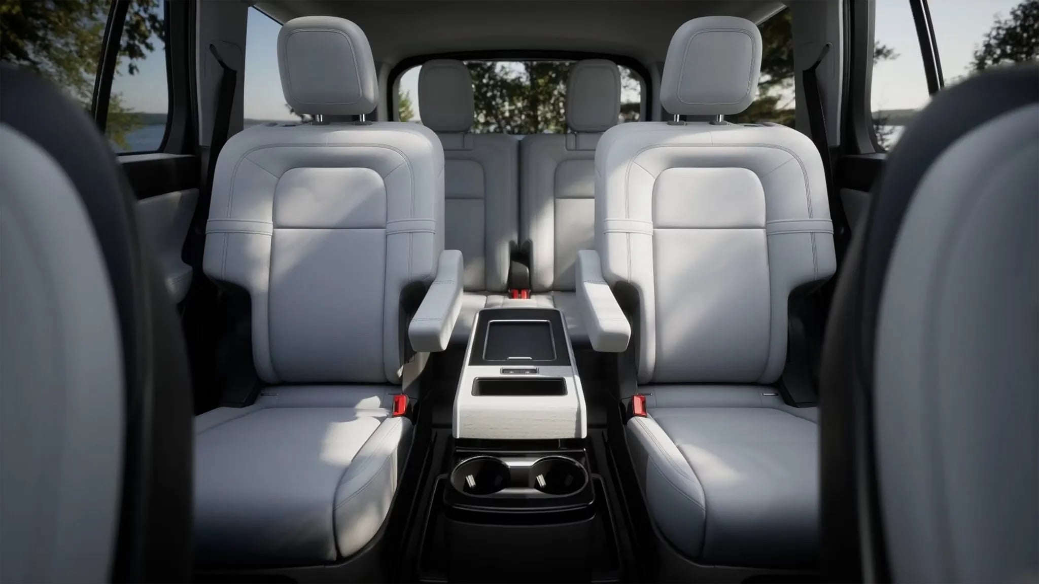 2026 Lincoln Aviator second row captain chairs luxury three row SUV interior