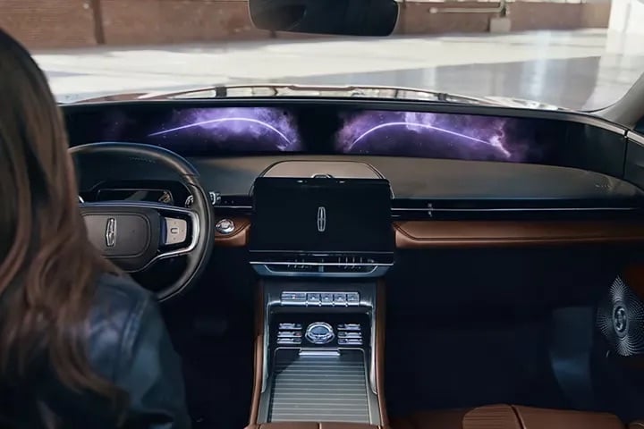 2026 Lincoln Nautilus ambient interior lighting across luxury dashboard display