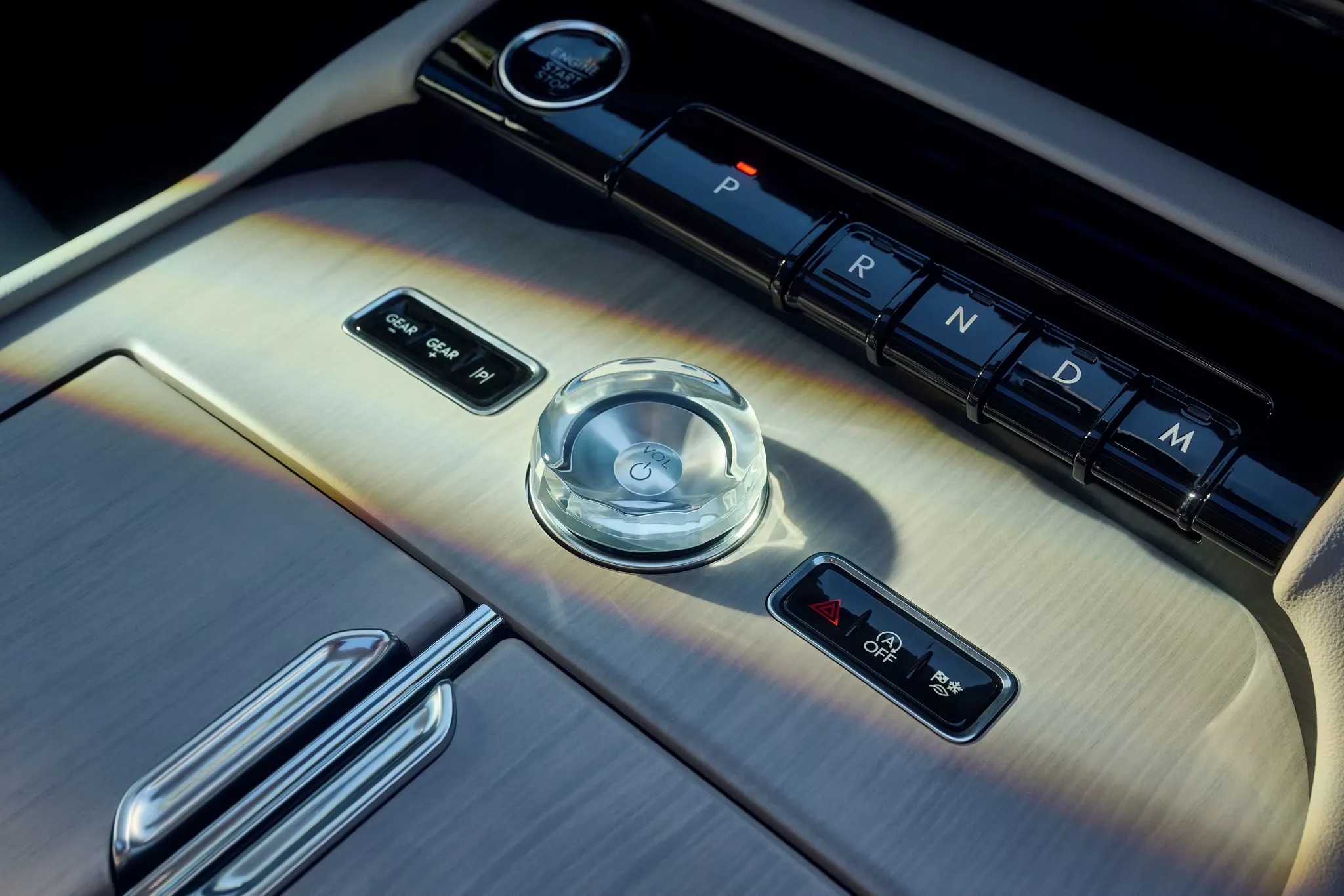 2026 Lincoln Navigator premium center console with drive mode selector and luxury controls