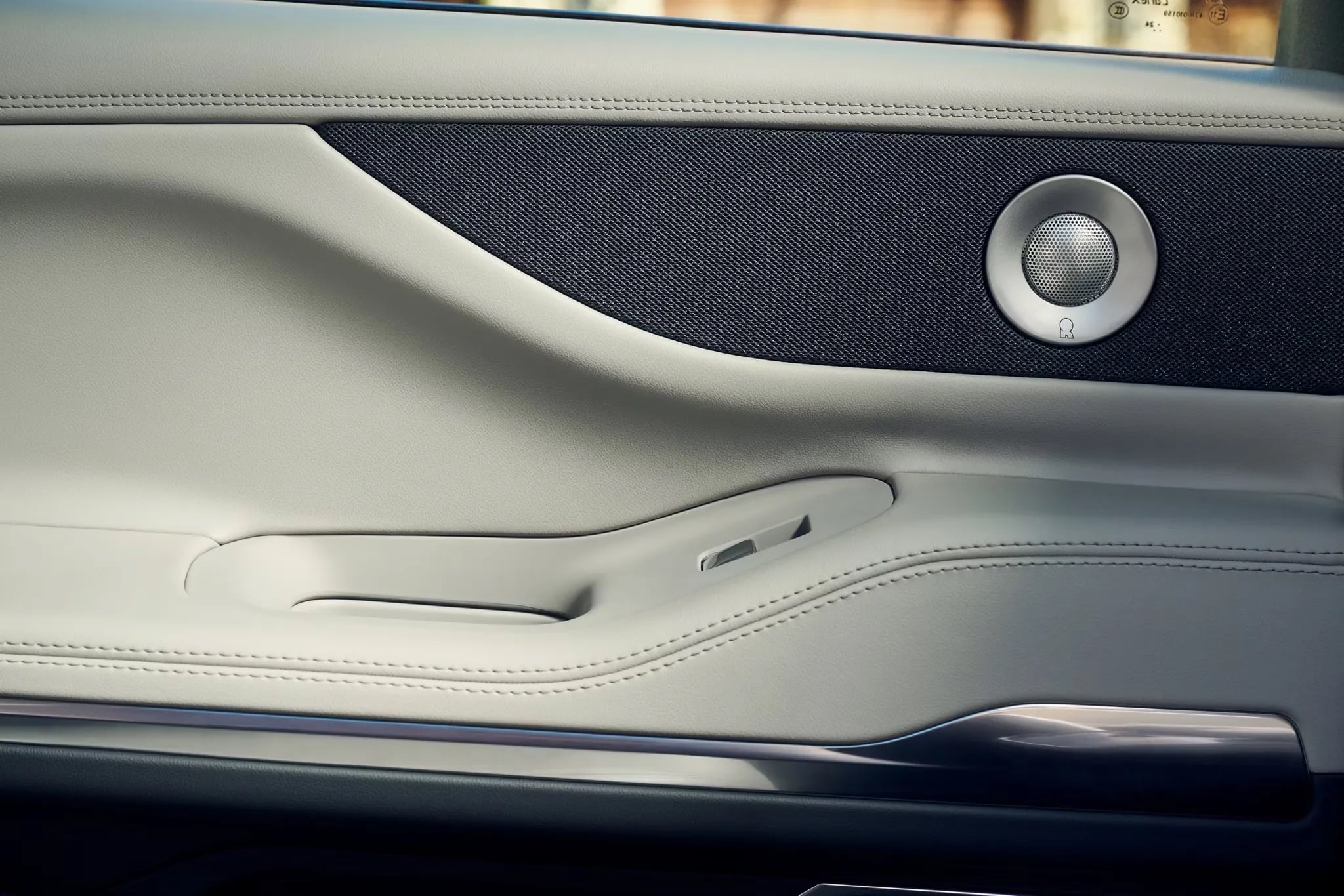 2026 Lincoln Navigator premium door panel with speaker and luxury interior trim detail
