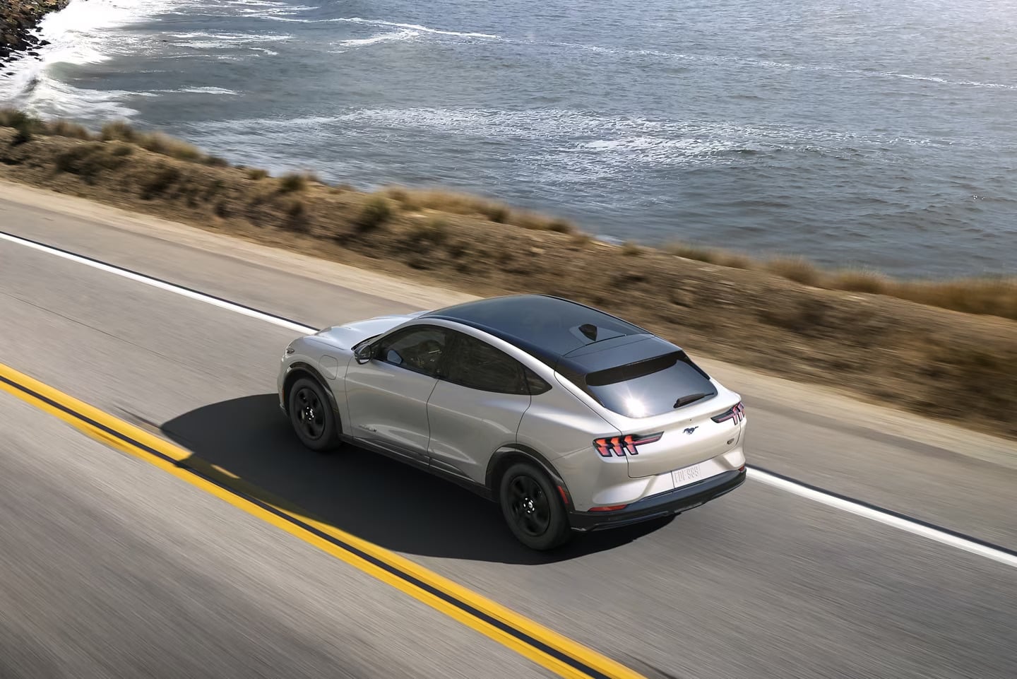 2024 Ford Mach E Fast going down mountain side