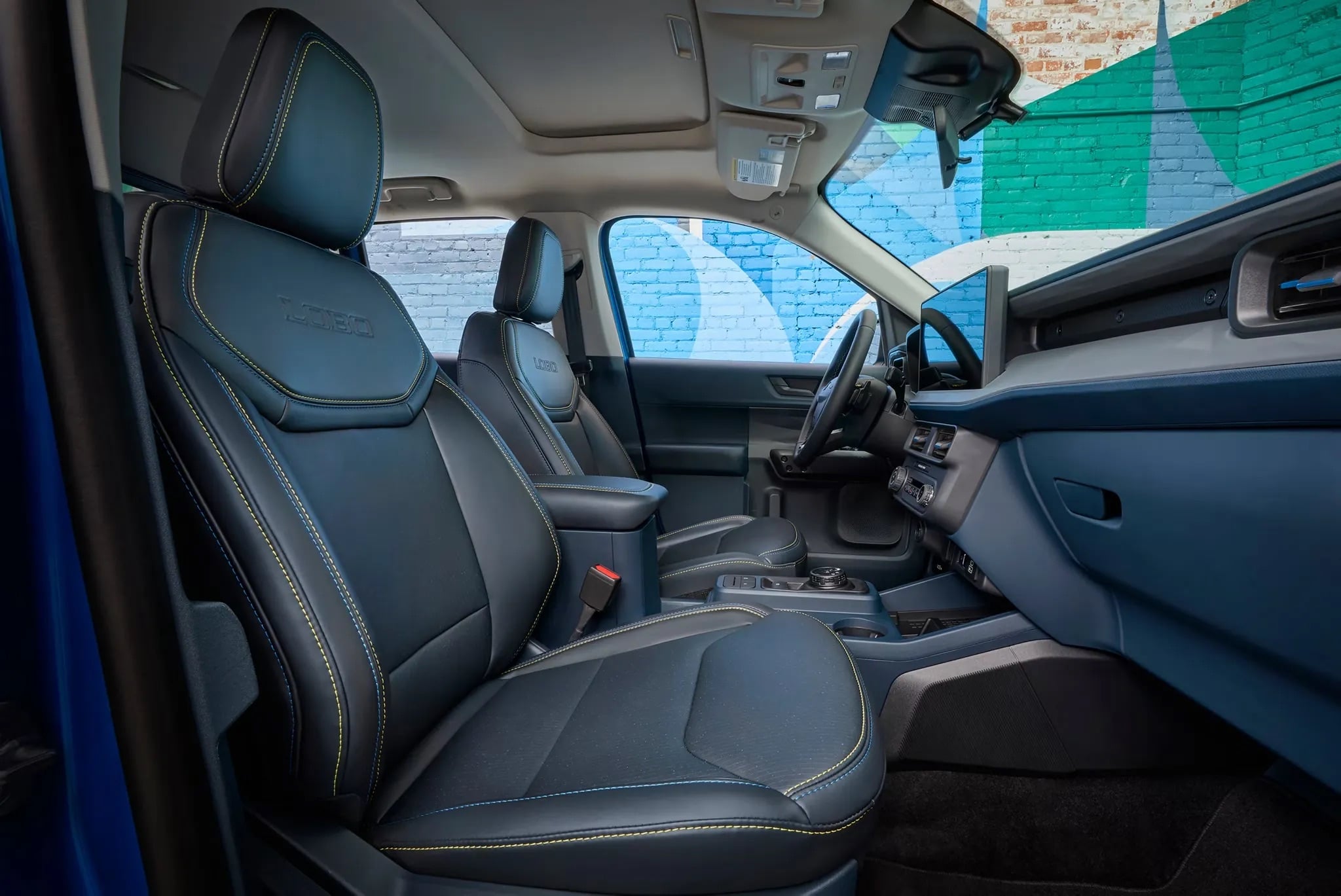 2026 Ford Maverick front interior seats and dashboard cabin view