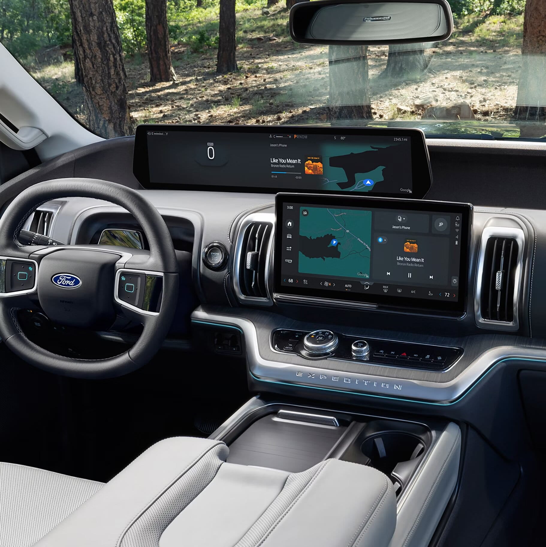 Ford Expedition dashboard and infotainment screen