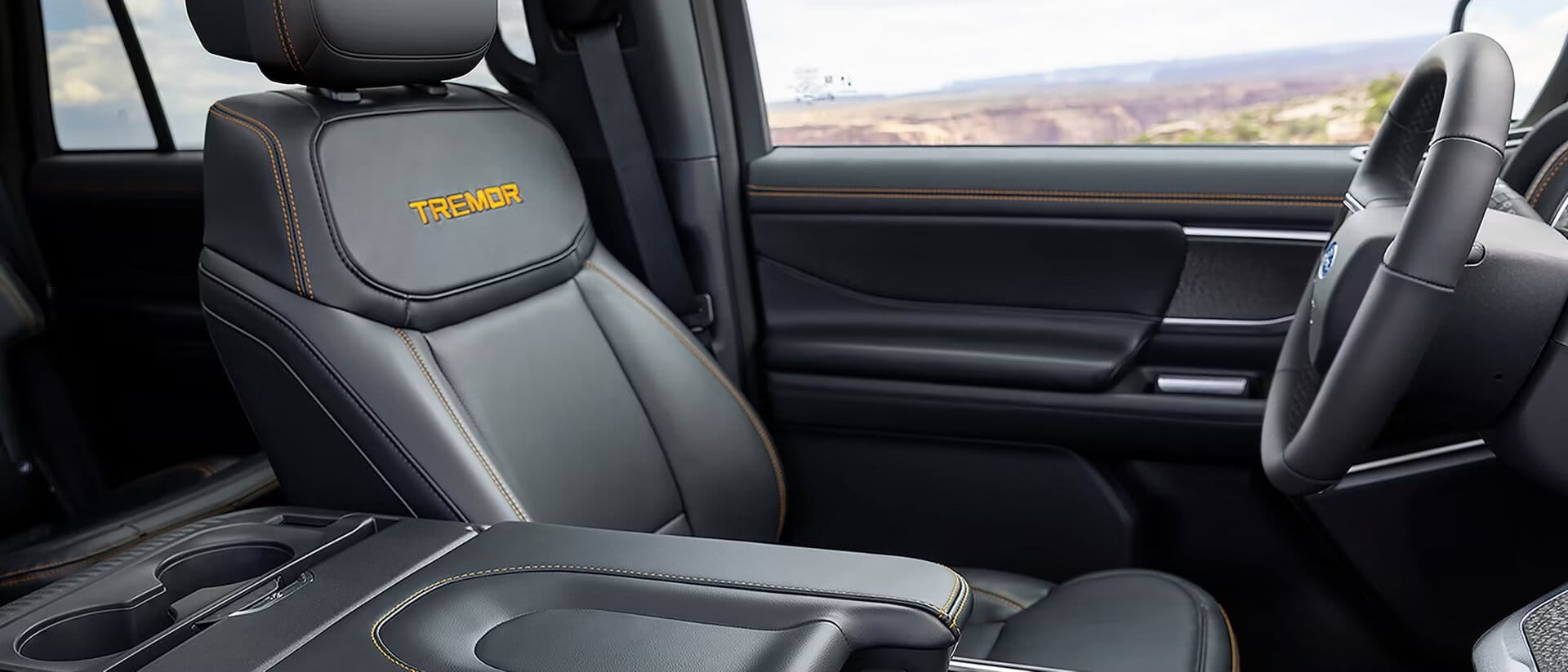 Ford Expedition front seats and center console interior