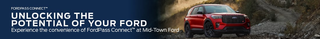 Ford Pass connect: Unlocking the potential of your ford. Experience the convenience of FordPass connect at Mid-Town Ford. Vehicle overview. Manage your ford. Enhanced Convenience. All-Electric Vehicle Owners.