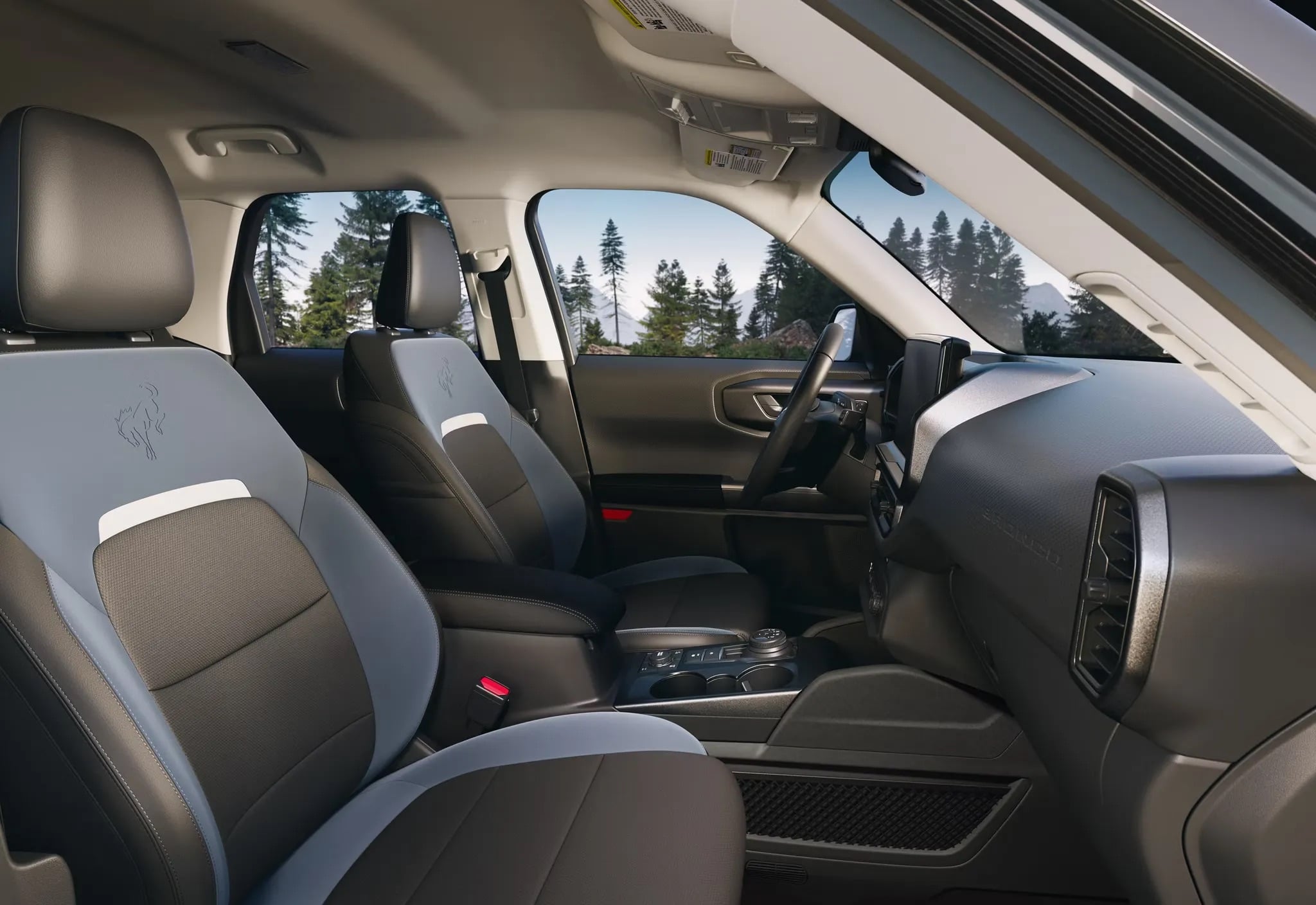 Interior seating view of the 2026 Ford Bronco Sport