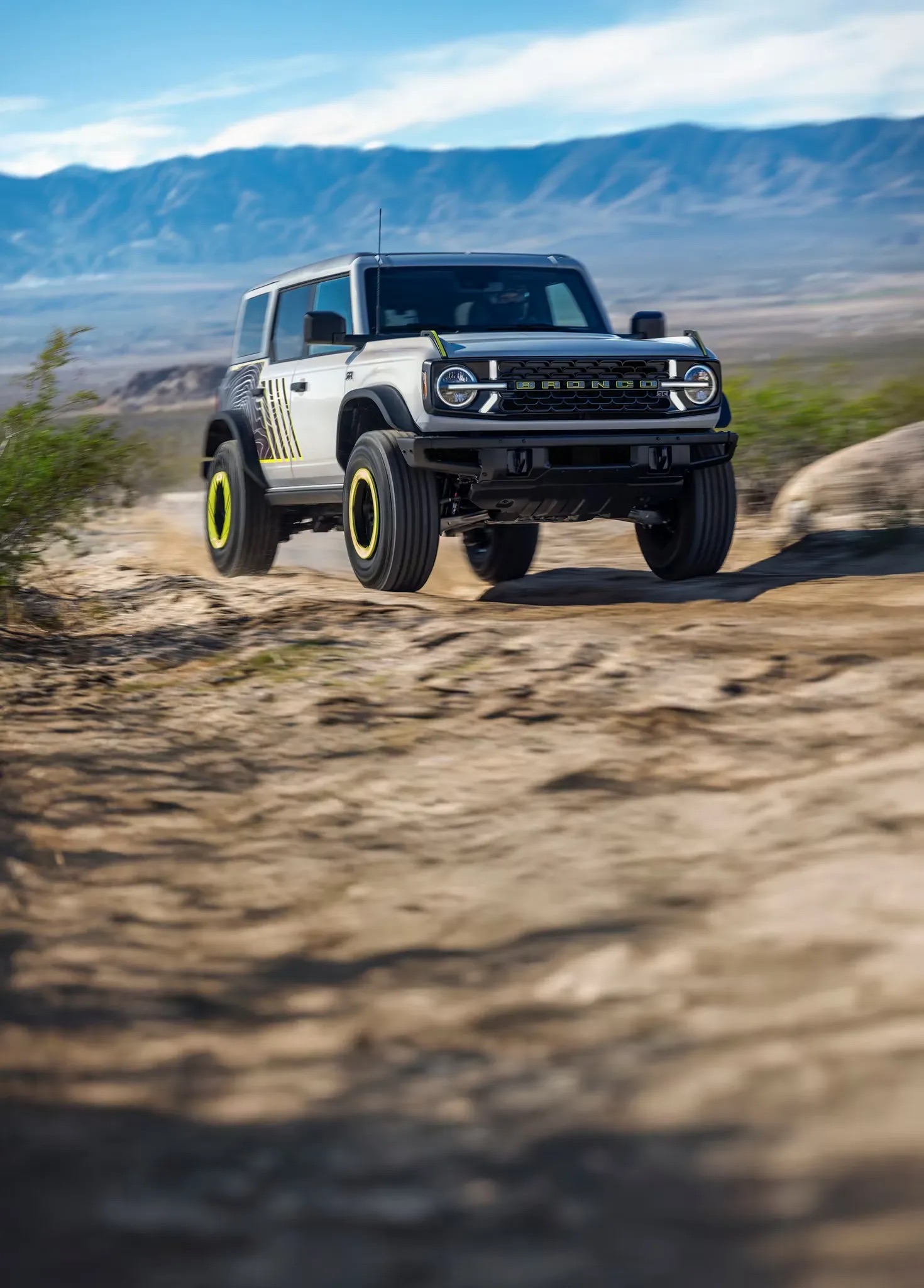 2026 Ford Bronco Raptor off road performance driving on rugged terrain