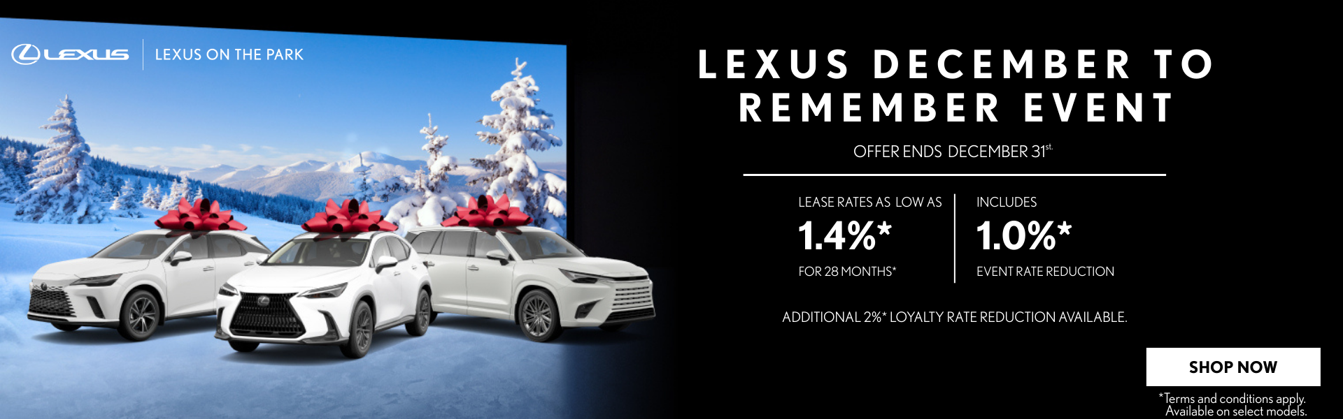 Lexus RX, NX, and TX in Toronto
