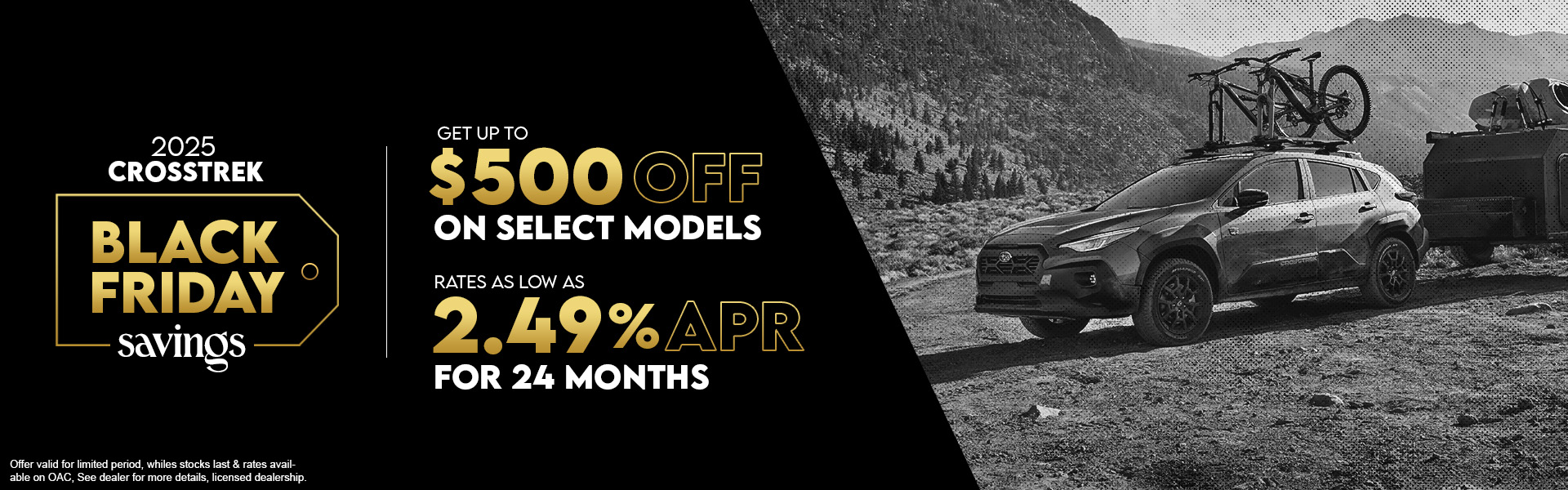 Subaru Crosstrek Saskatoon Black Friday Deal