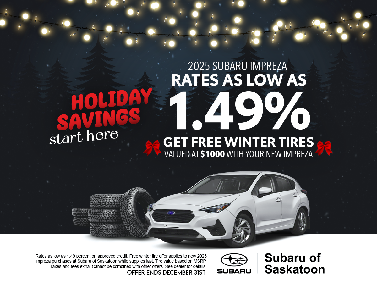 2025 Subaru Impreza in Saskatoon winter