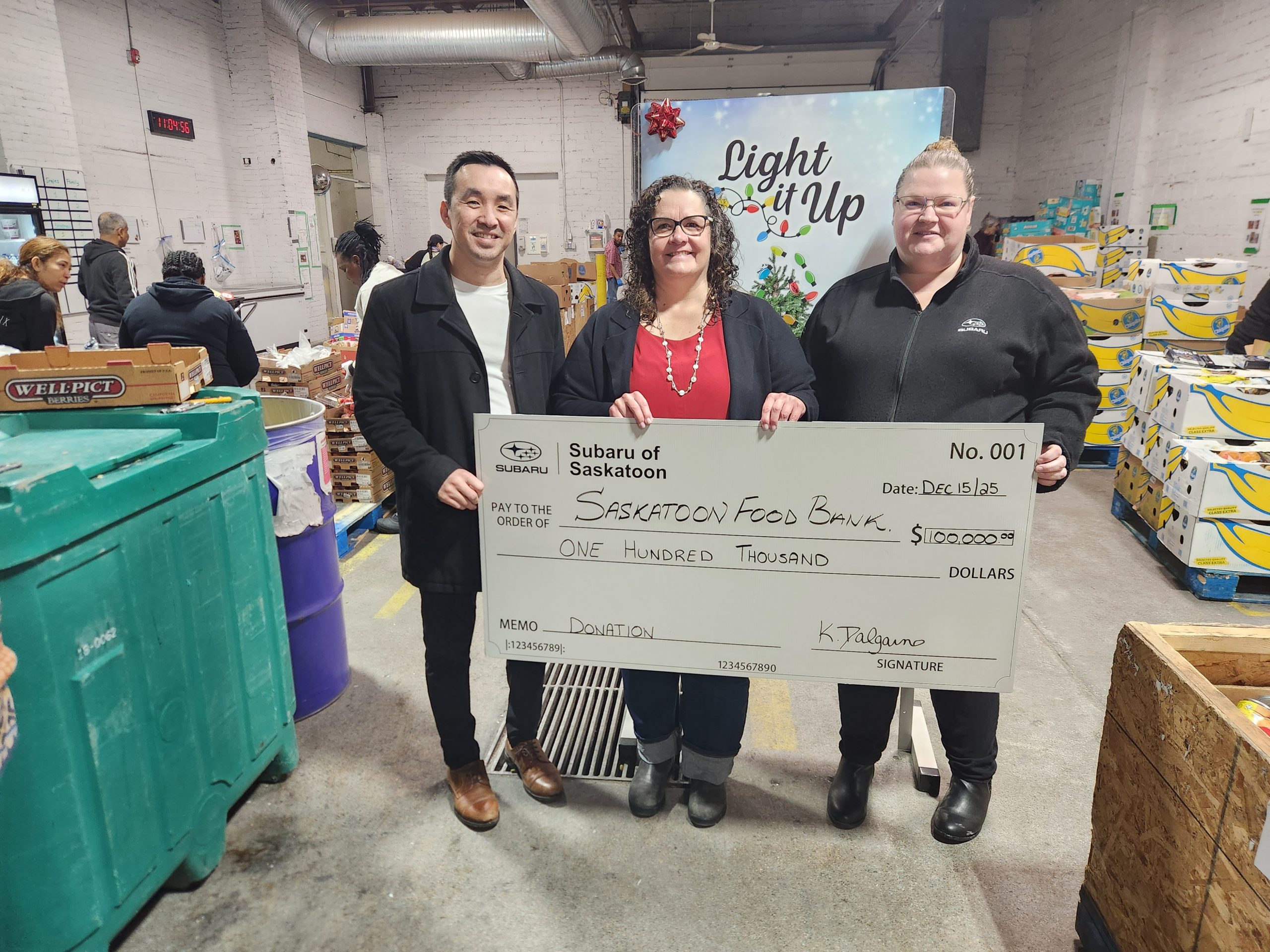 Subaru of Saskatoon supporting Saskatoon Food Bank