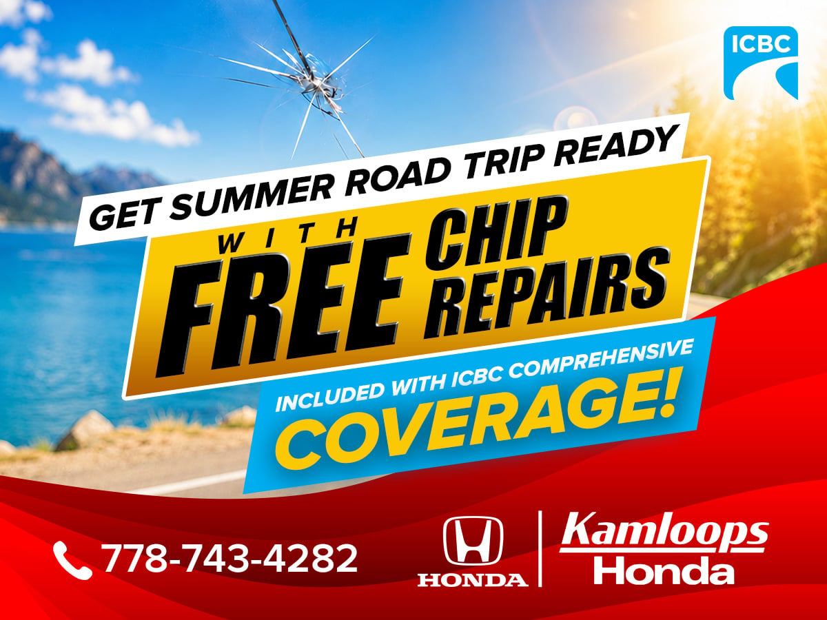 ICBC windshield chip repair coverage at Kamloops Honda