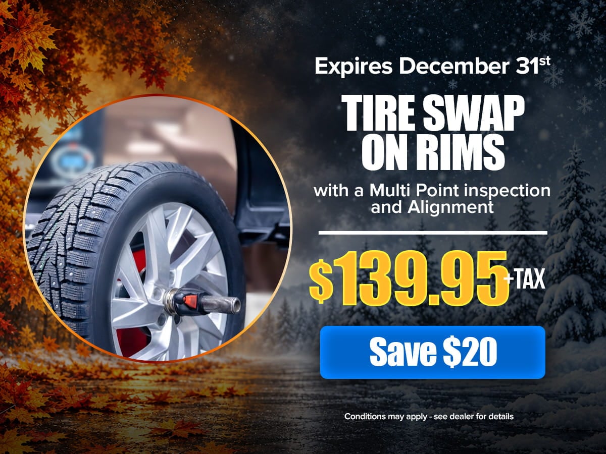 Richmond Hill Tire swap specials early bird rim swap