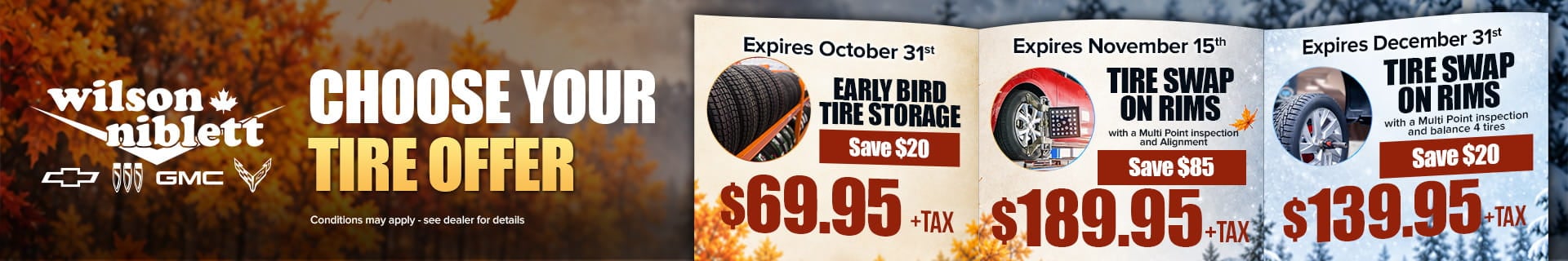 Richmond Hill Tire swap specials early bird tire swap