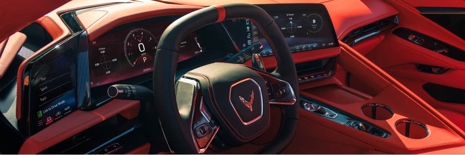 2026 corvette grand sport red interior