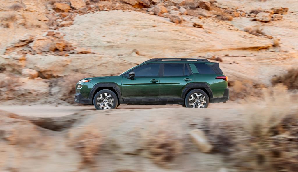 2026 Subaru Outback Green Exterior offroad