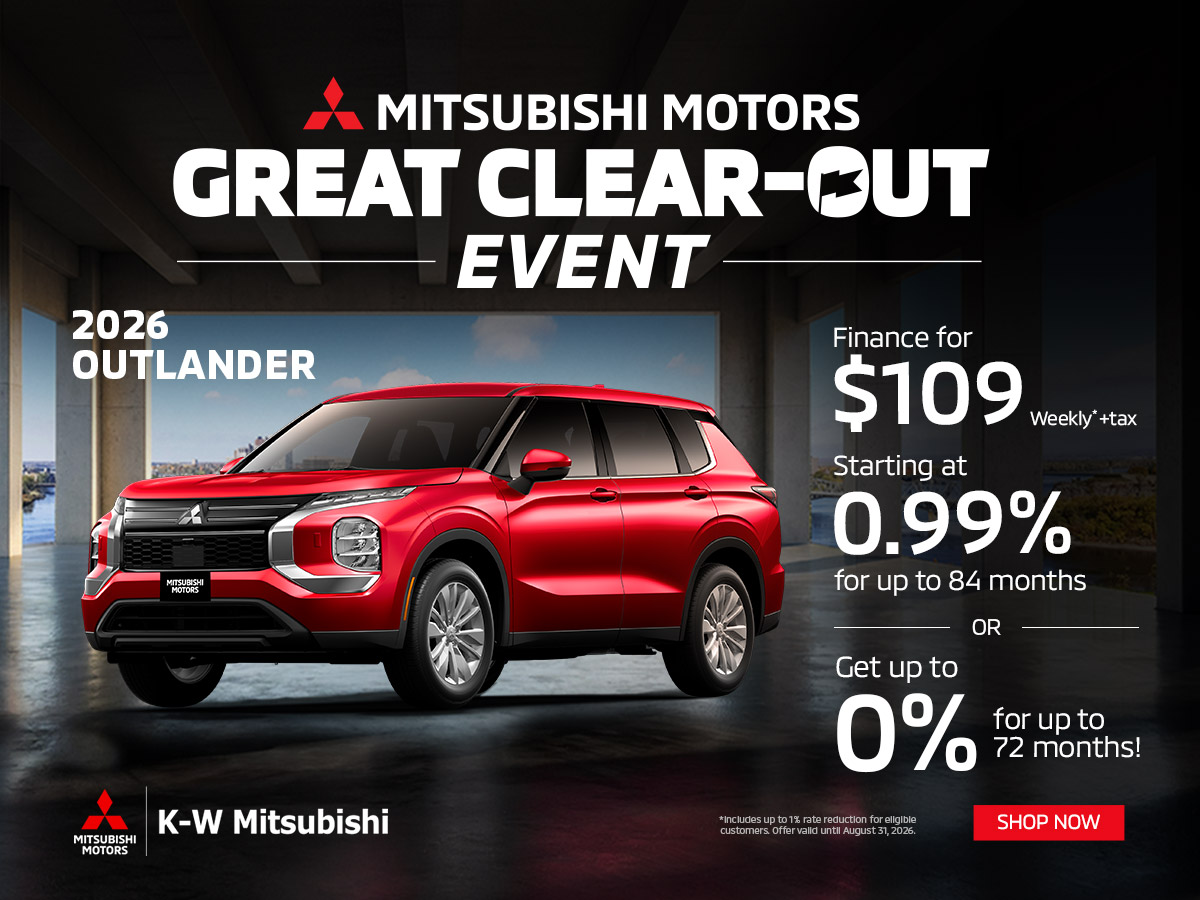2026 Mitsubishi Outlander in Kitchener Waterloo Ontario