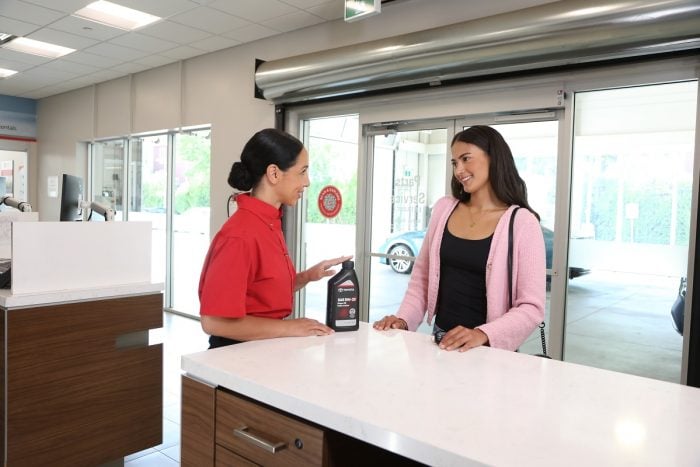 Toyota service inspection and digital service approval at Kelowna Toyota
