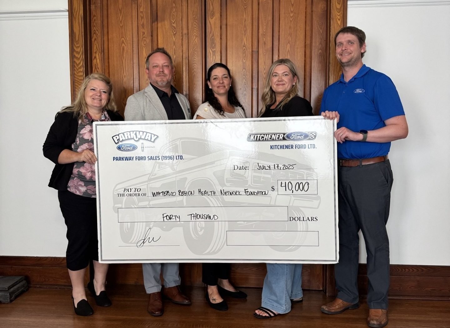 Waterloo Regional Health Network Donation
